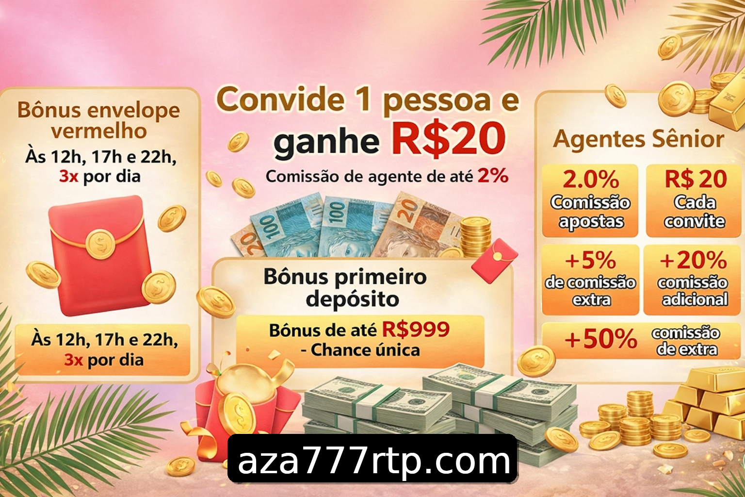 Banner do Bônus do Casino aza777